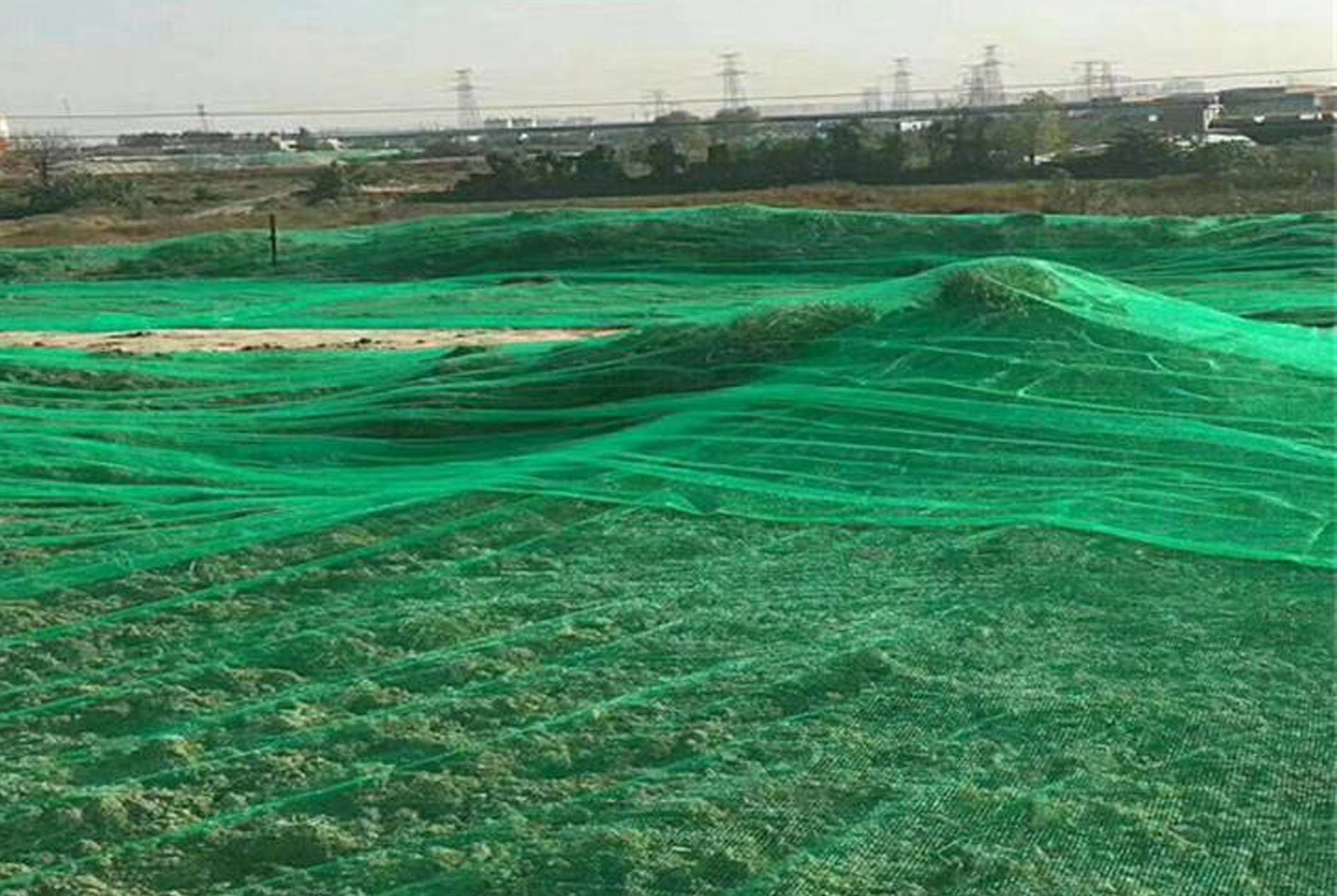 Flat wire dust-proof net